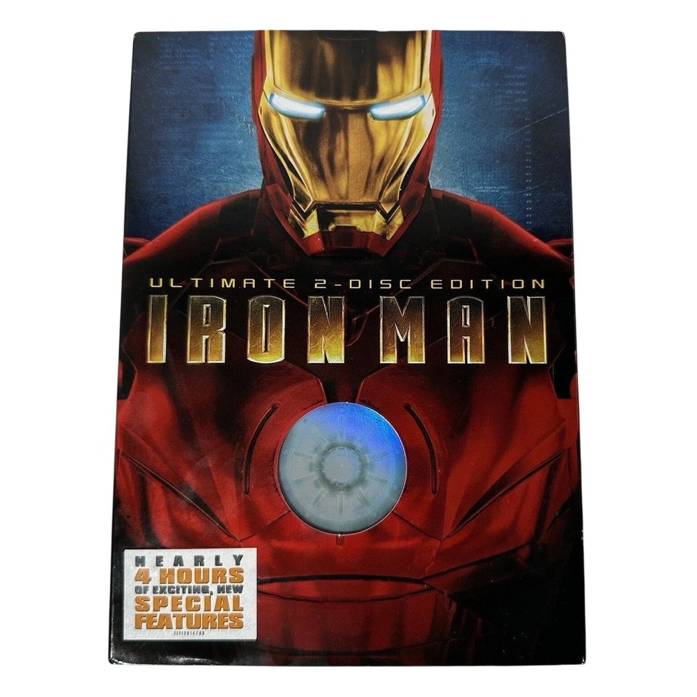 Marvel Iron Man Ultimate 2-Disc Edition DVD Widescreen‎ 2008 Robert Downey Jr